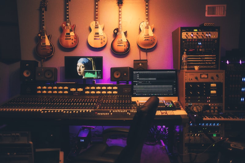 Mischpult im Studio